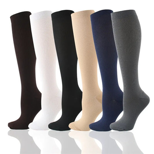 Unisex Compression Stockings  Leg Relief Pain Knee Pressure/ Varicose Vein