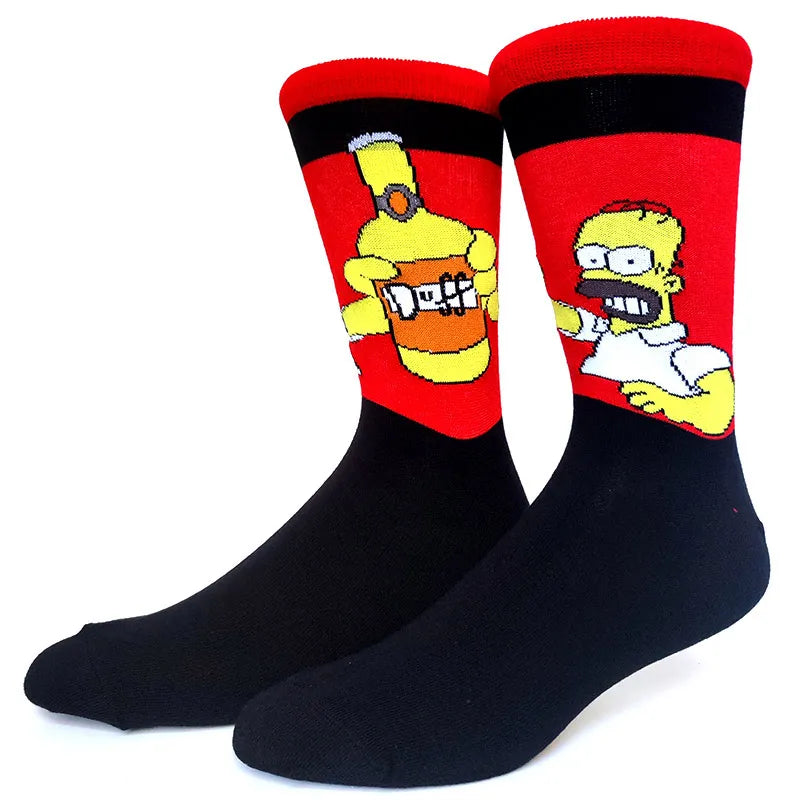 Simpsons Socks Men  Unisex