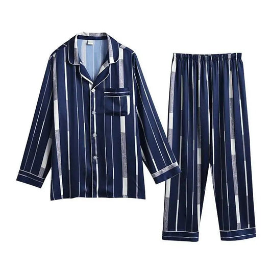 Men Pajamas Men Trousers Long Sleeve and Short Sleeve Shorts