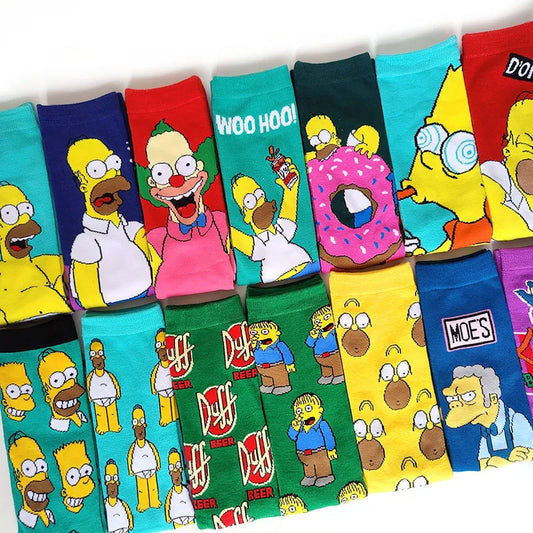 Simpsons Socks Men  Unisex