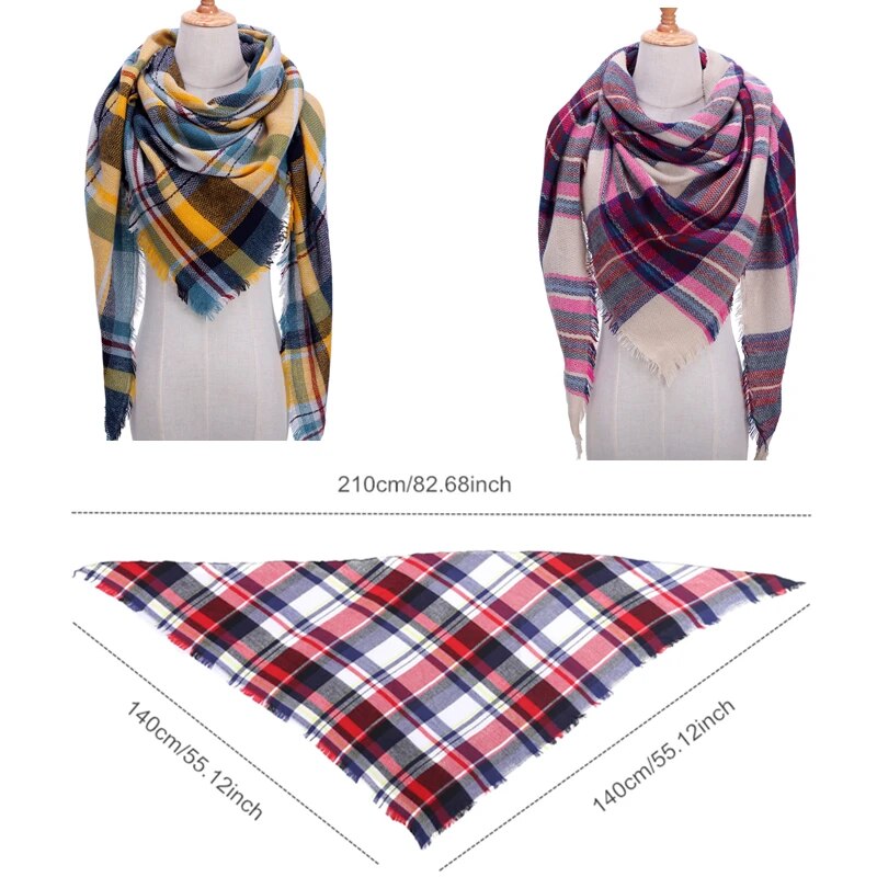 Winter Scarf Cashmere Triangle Scarves