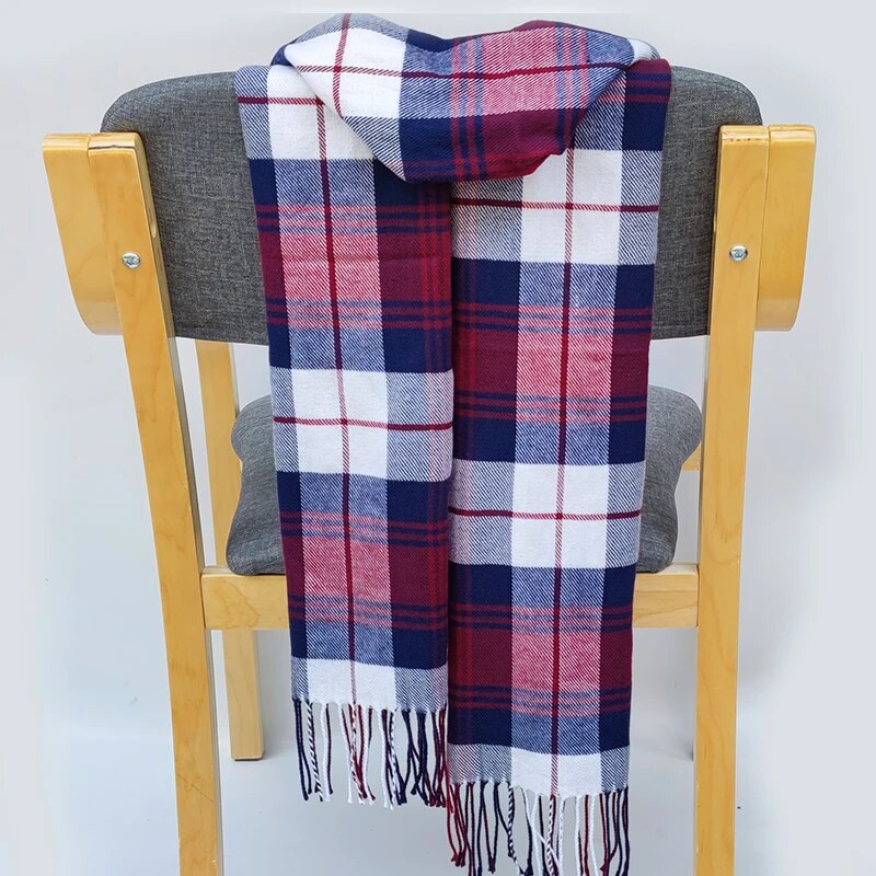 Unisex Warm classic lattice Scarf  Cashmere