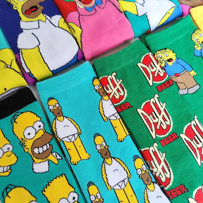 Simpsons Socks Men  Unisex