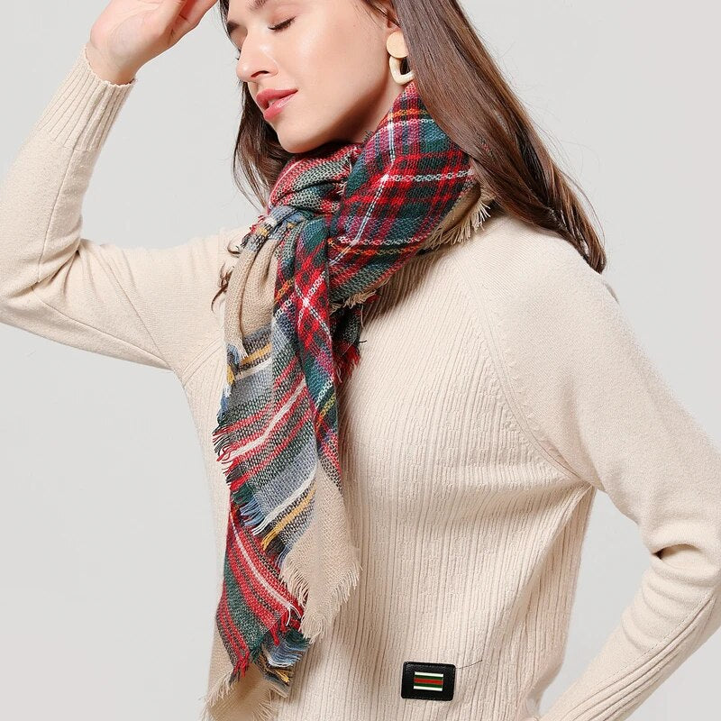 Winter Scarf Cashmere Triangle Scarves