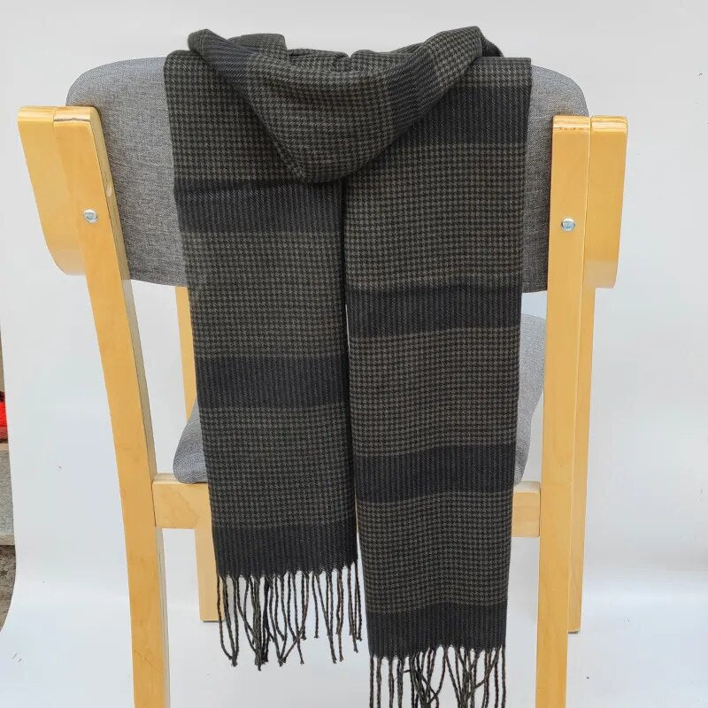 Unisex Warm classic lattice Scarf  Cashmere