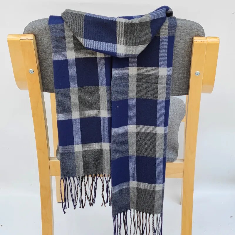 Unisex Warm classic lattice Scarf  Cashmere